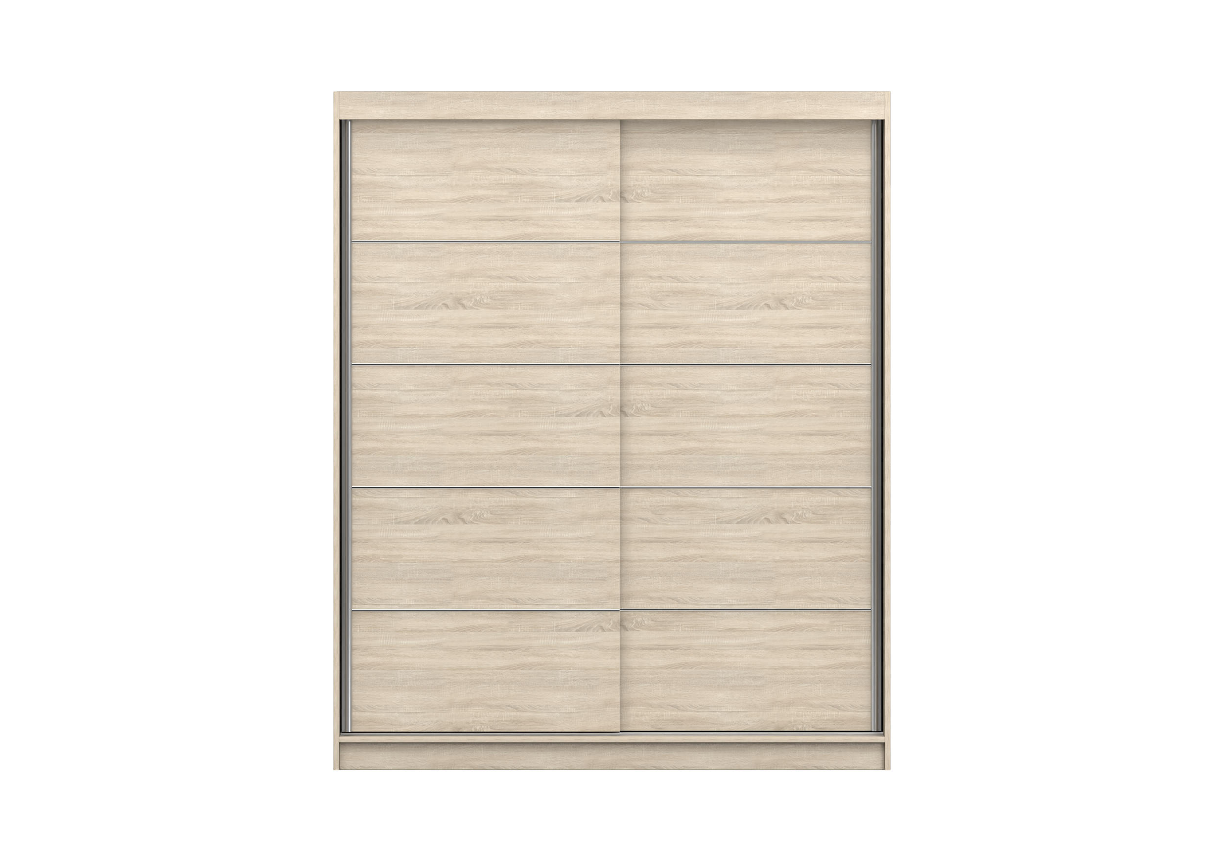 SCHIEBETÜRENSCHRANK - Kleiderschrank EVA 06 - Sonoma - Sonoma Eiche, Holzwerkstoff (160/195/61cm) - Möblo