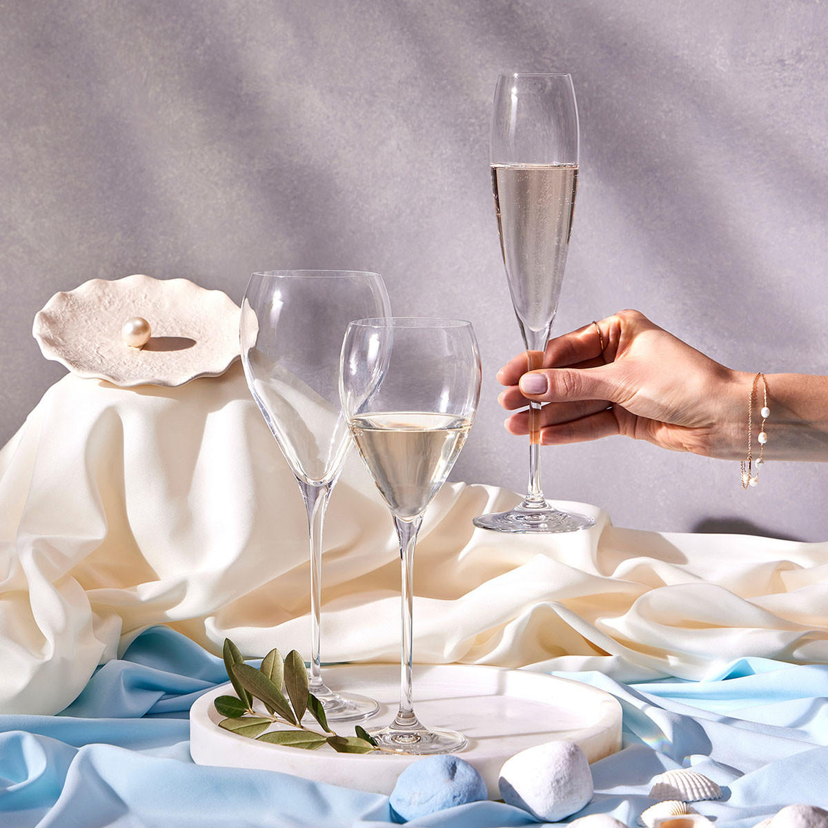 WEISSWEINGLÄSER 4er-Set 280 ML - Transparent, Glas (0.28L) - Krosno Glass