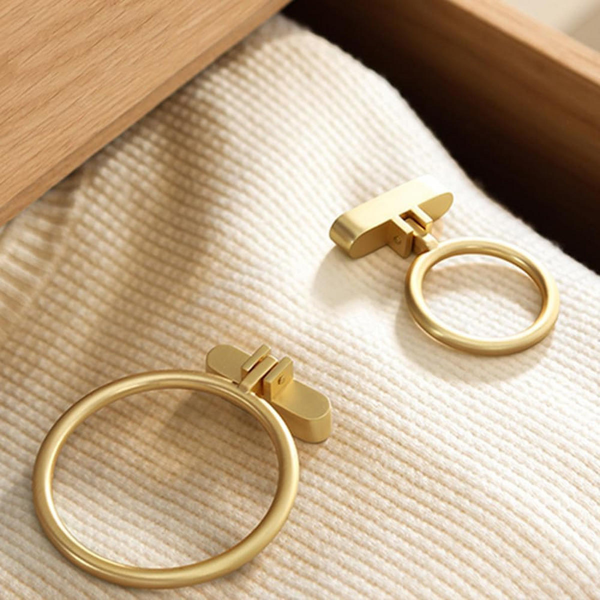 SCHRANKKNOPF Gold 4er-Set - Goldfarben, Metall (0.51/5.1/0.66cm)