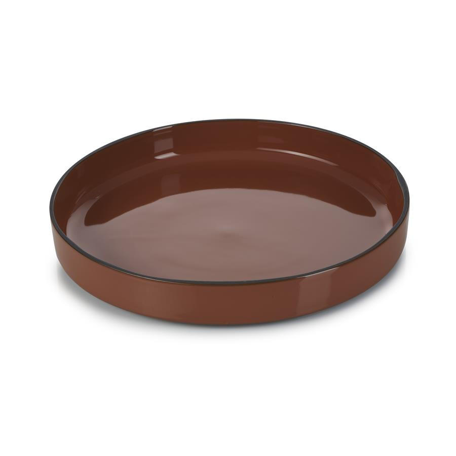 SCHALE / COUPTELLER CARACTERE 23 cm Zimt - Braun, Keramik (23cm) - Revol Porcelaine France