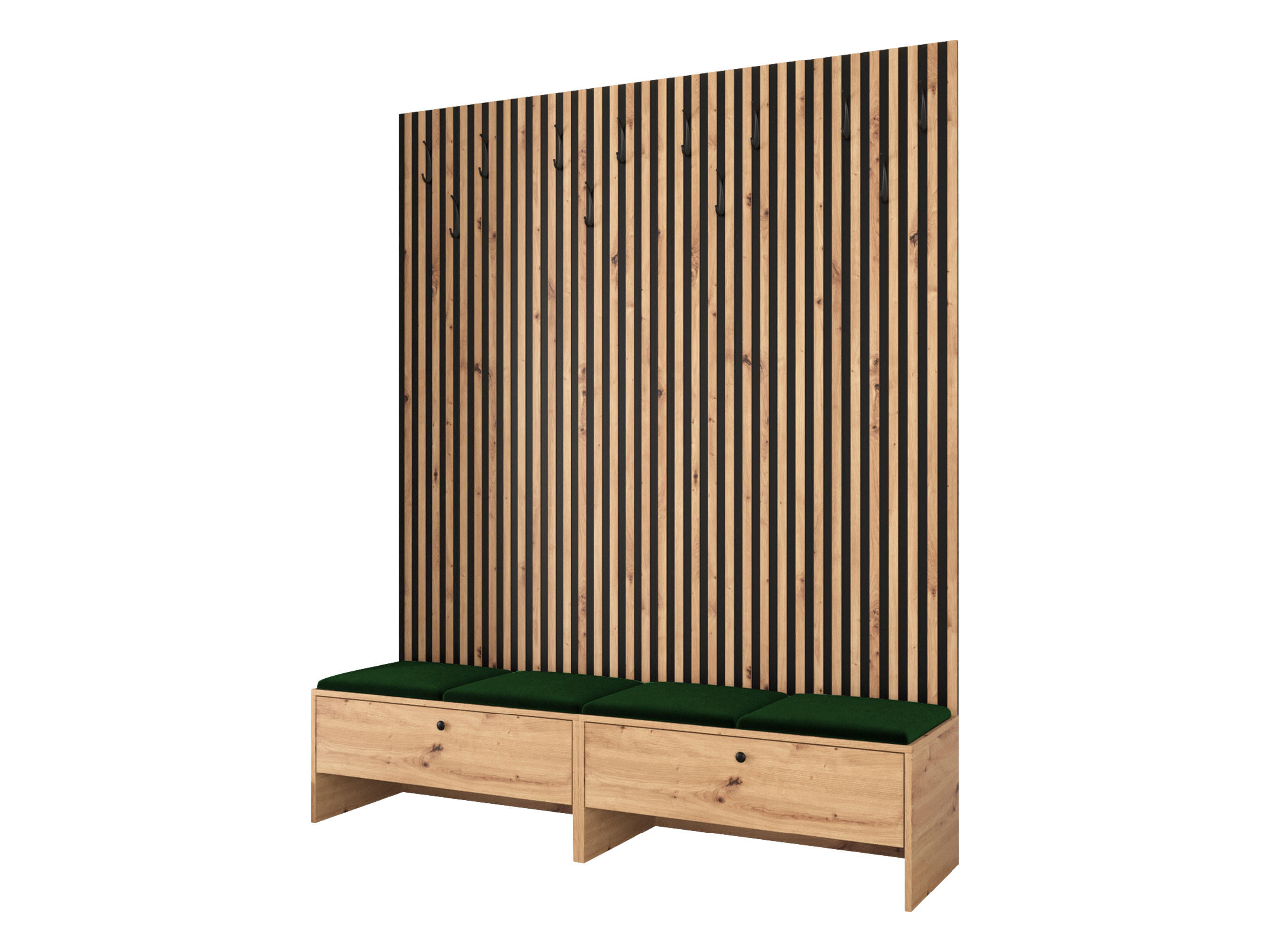Mirjan24 Garderobe Grün 170x206x44 cm