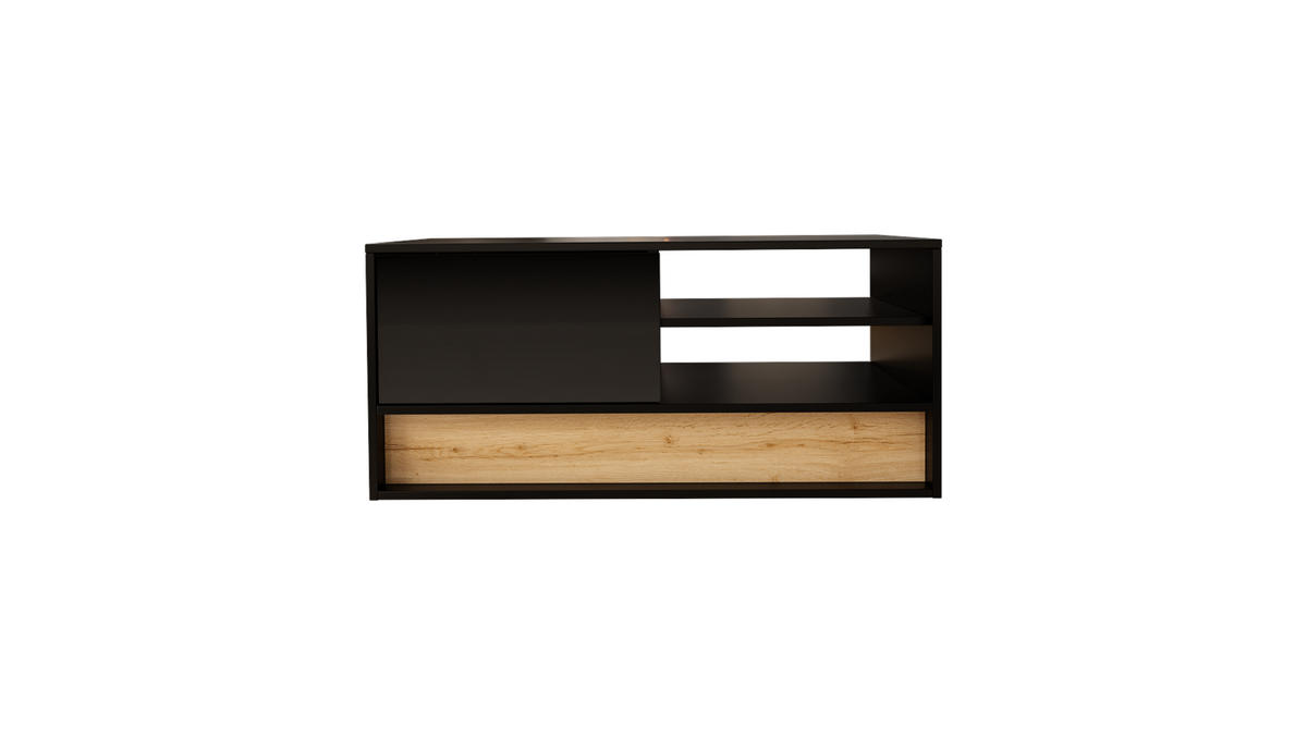 COUCHTISCH Vision Schwarz 100x45x45 - Schwarz, Holzwerkstoff (100/45/45cm) - AKL FURNITURE