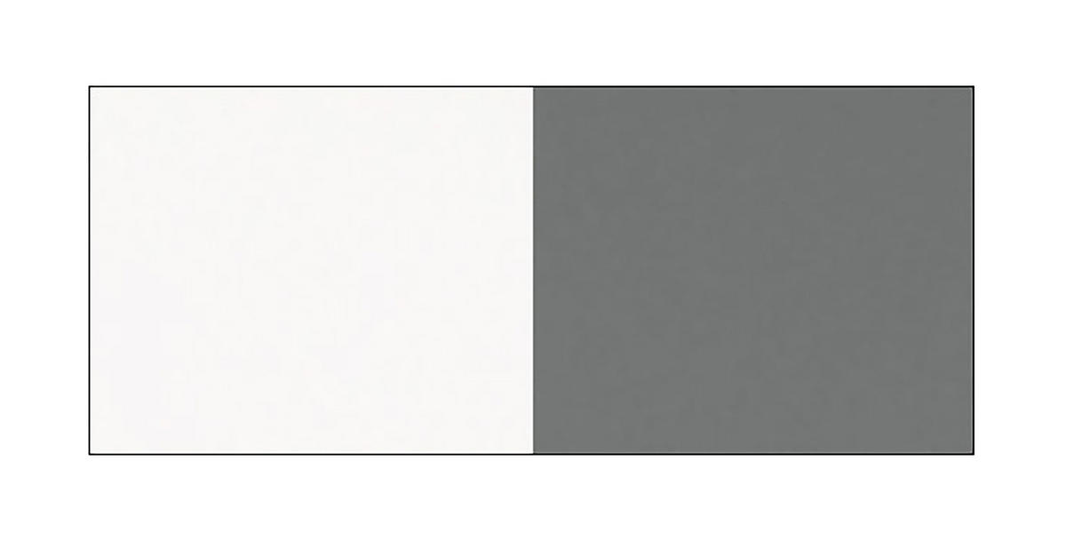 KÜCHENUNTERSCHRANK Bonn Dust Grey Matt / Weiß Matt 45 / 50 / 82cm - Weiß/Grau, Holz/Holzwerkstoff (45/82/50cm) - Feldmann-Wohnen