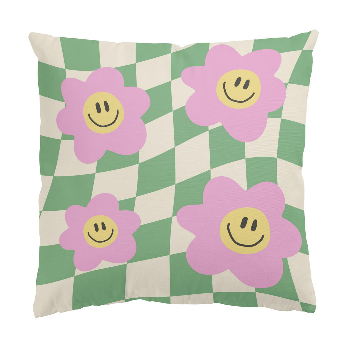 DEKOKISSEN 2er-Set Retro Duo IV 40/40 cm - Grün, Textil (40/40cm) - Bilderwelten