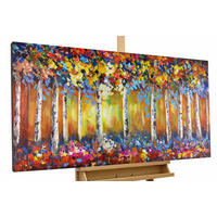 ACRYLBILD HANDGEMALT 120/60 cm - Grün, Holz/Textil (120/60cm) - KUNSTLOFT