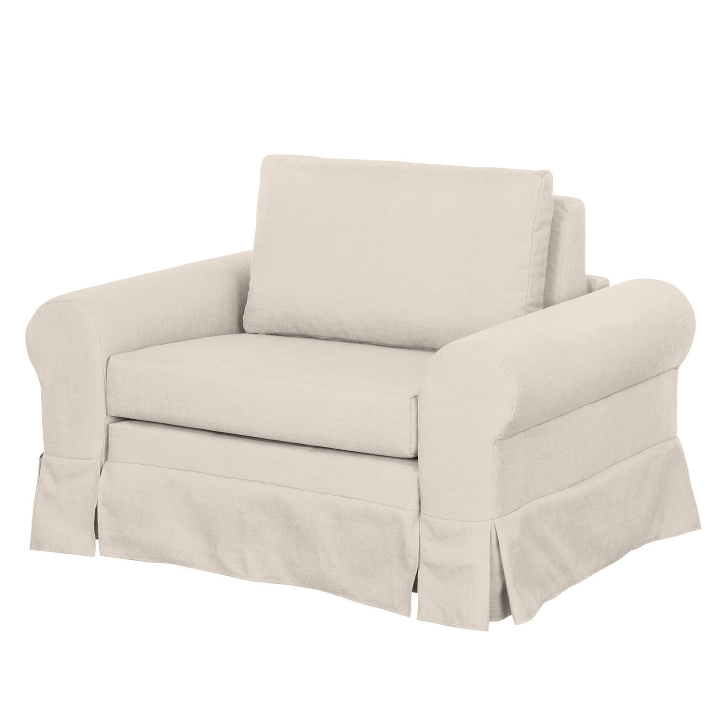 SCHLAFSESSEL mit Husse - Creme, Textil (125/90/90cm) - home24