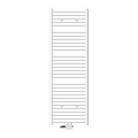 BADHEIZKÖRPER Sahara 600x1800 mm Weiß gerade mit Ventil Universal - Weiß, Metall (60/180/3cm) - LuxeBath