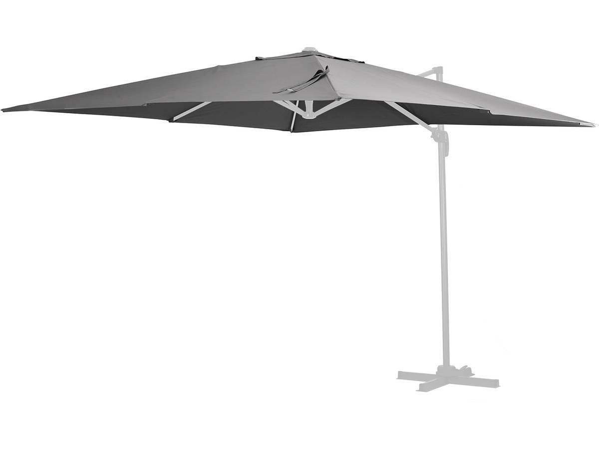 SONNENSCHIRM sun 4 Grau - Grau, Metall (300/300cm) - Habitat Garten