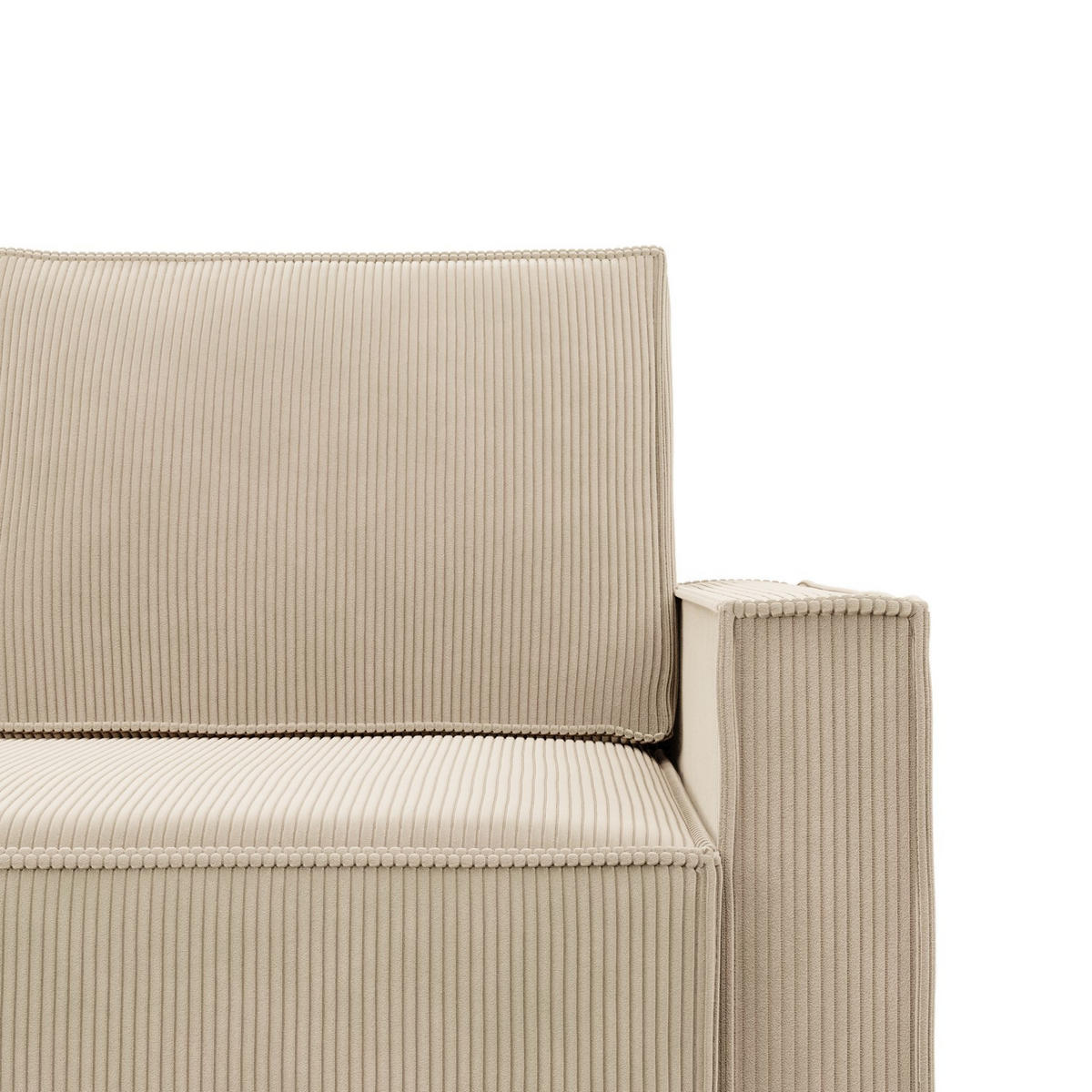 ECKSOFA MIT SCHLAFFUNKTION NOTO BONELL Beige - Beige, Textil (142/231cm) - Mebligo