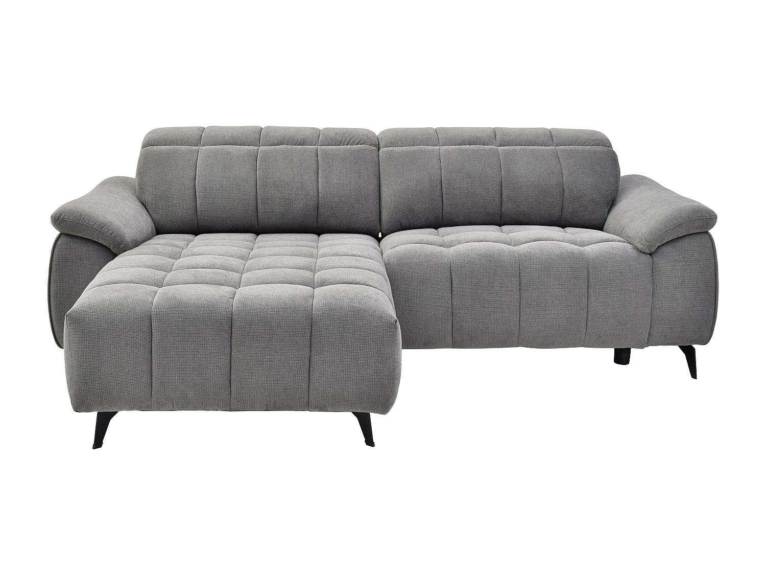 RELAXSOFA - 4 Personen - stoff - grau Celtimo - Grau, Textil/Metall (230/79/169cm) - Vente-Unique