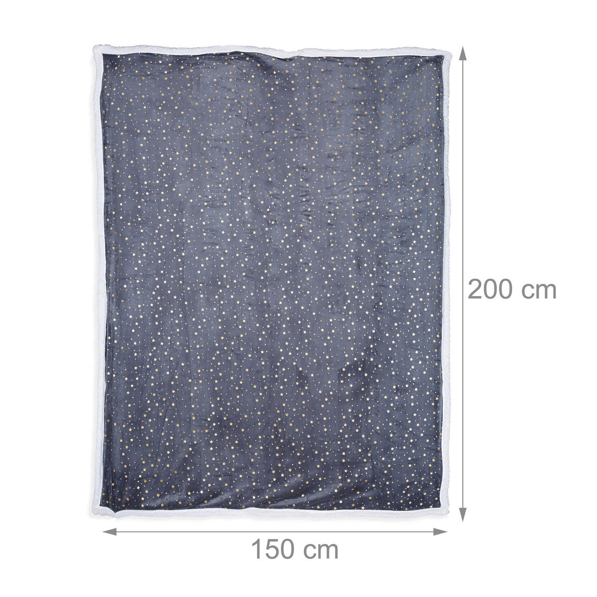 KUSCHELDECKE - Multicolor, Textil (150/200cm) - Relaxdays