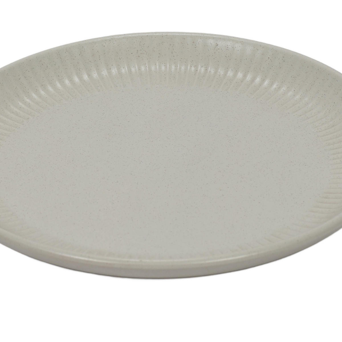 TELLER aus Steinzeug Grau 22/22/2,1 cm - Grau, Keramik (22cm) - Siaki