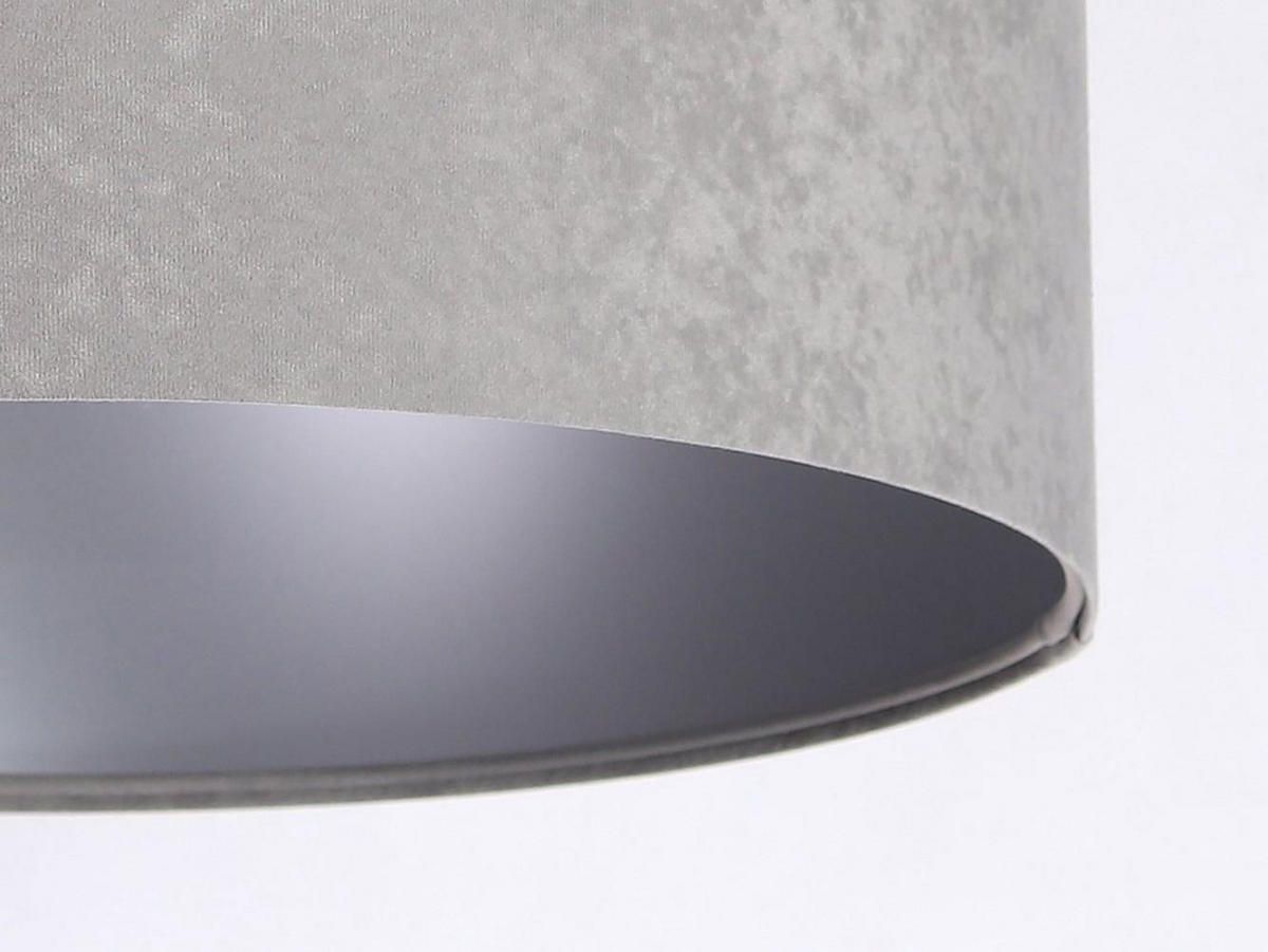 HÄNGELEUCHTE Grau 50/25 cm - Silberfarben/Grau, Kunststoff (50/0.8/25cm) - ONZENO