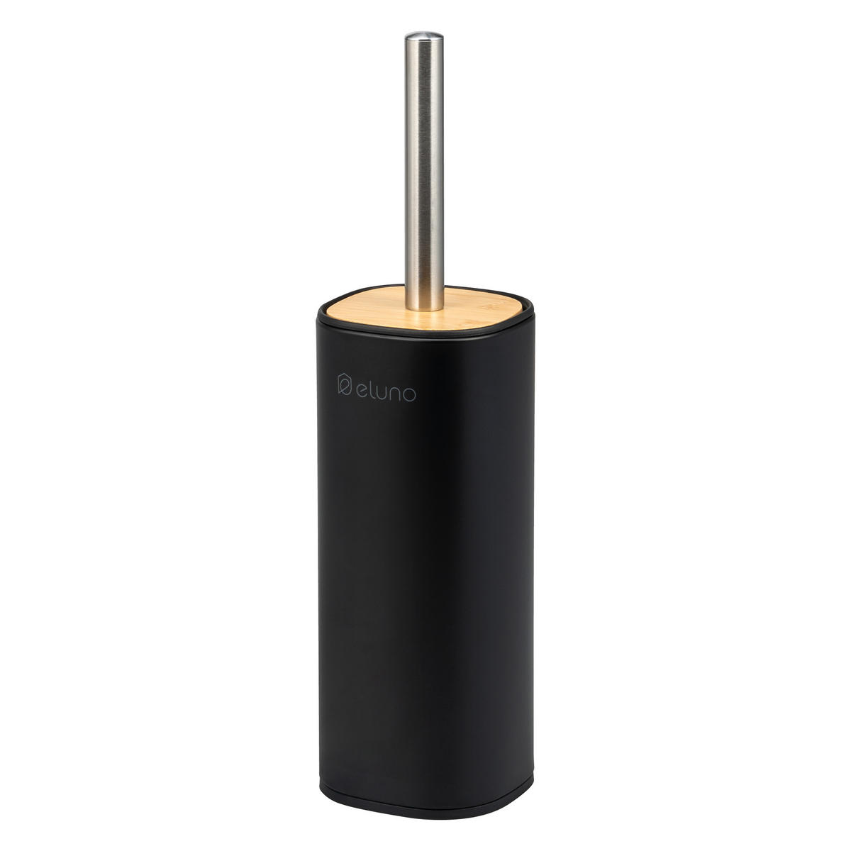 WC-GARNITUR FRAMURA, schwarz, Metall - Schwarz, Metall (9.5/37.5/9.5cm) - eluno