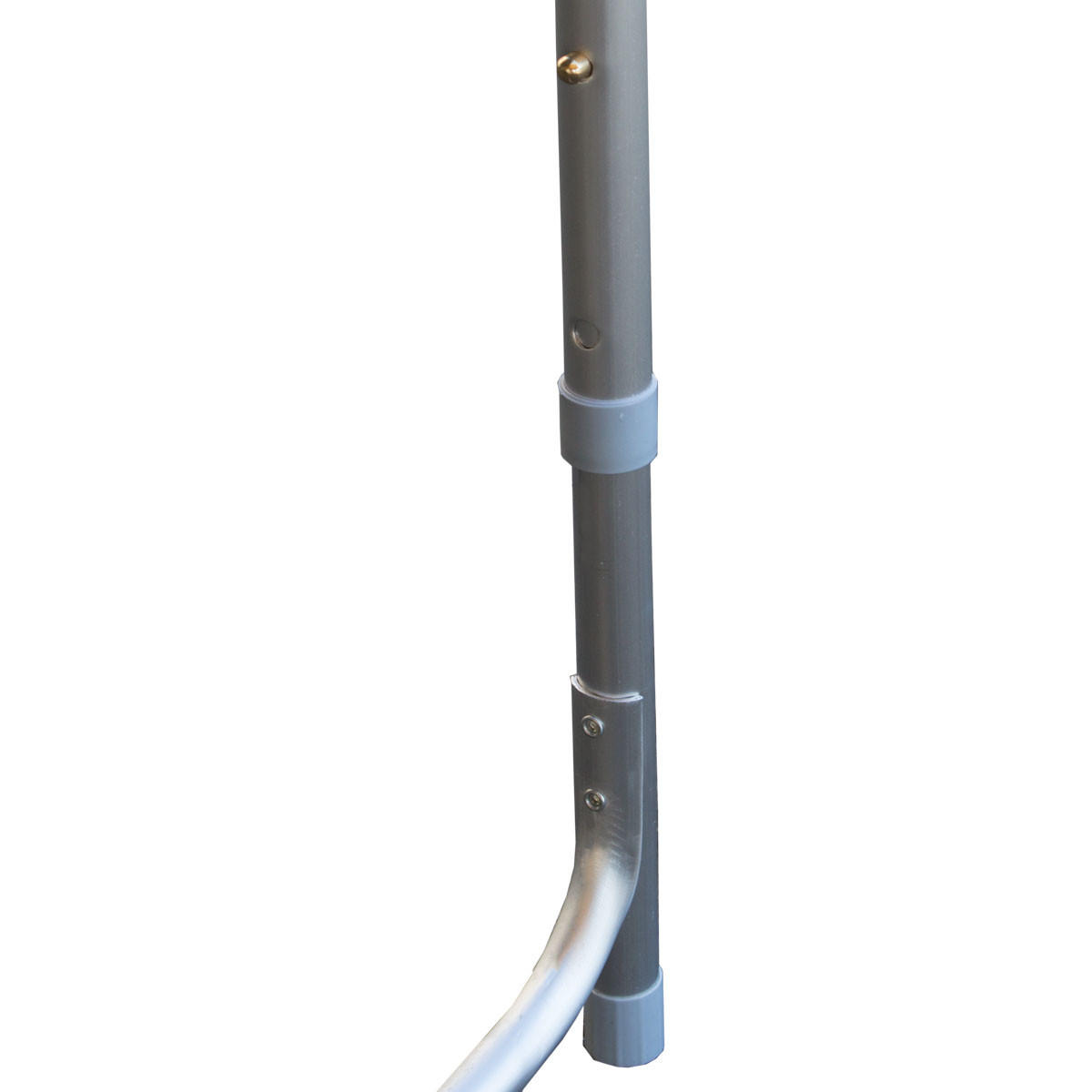 CAMPINGTISCH mit Hocker Silber - Silberfarben, Metall - SVITA