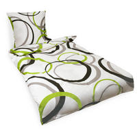 BETTWÄSCHE Nina 135x200cm + Kissenbezug 80x80cm Ornamente Renforcé - Multicolor, Textil (200/135cm)