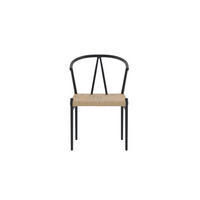 GARTENSTUHL, Alfons, Schwarz, Stahl, 55 x 58 x 74 cm - Schwarz, Metall (55/74/58cm) - ebuy24