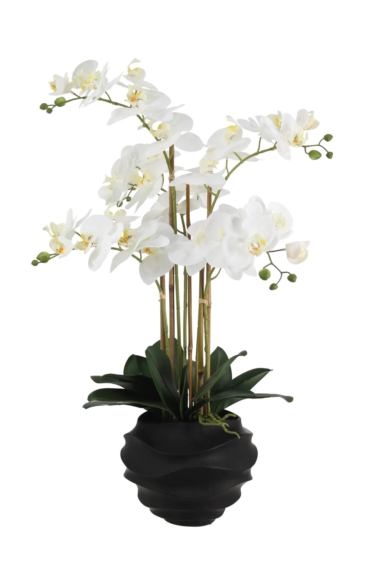 KÜNSTLICHE Orchidee - Chi 67 cm - Weiß, Kunststoff (66cm) - aplanta