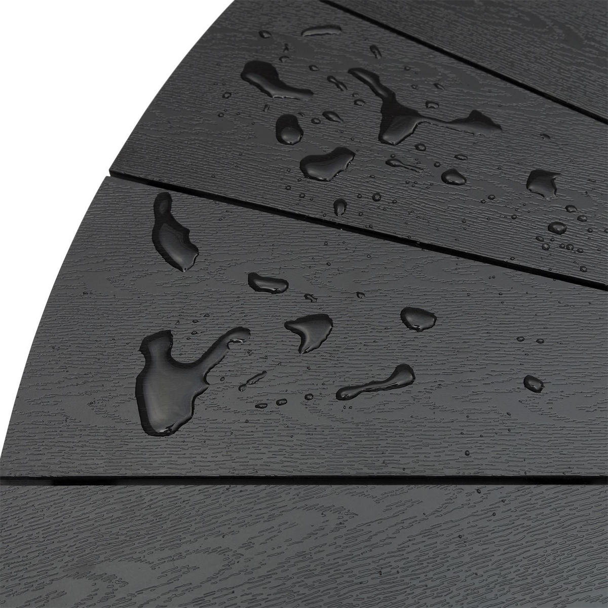 GARTENTISCH AGAPE - Schwarz, Metall (120/120/75cm) - IDIMEX
