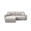 ECKSOFA Augusto - Hellgrau, Holzwerkstoff/Textil (244/149cm) - Fun Möbel