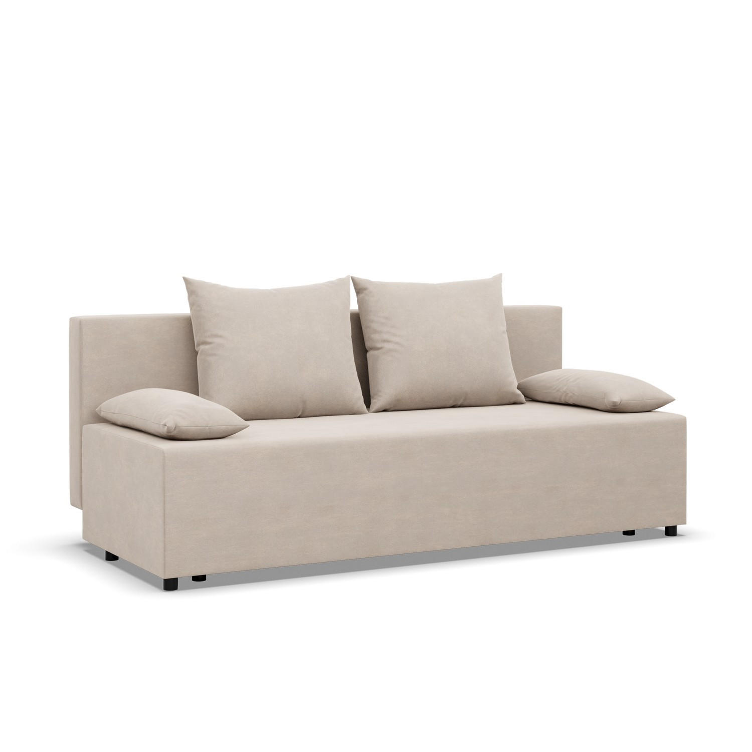 SOFA 3-SITZER MIT SCHLAFFUNKTION FERMO Beige - Beige, Textil (92/95/191cm) - Mebligo