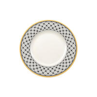 FRÜHSTÜCKSTELLER Audun Promenade weiß-grau-gelb ø 21,6 cm - Gelb/Weiß, Keramik (21.6cm) - Villeroy & Boch