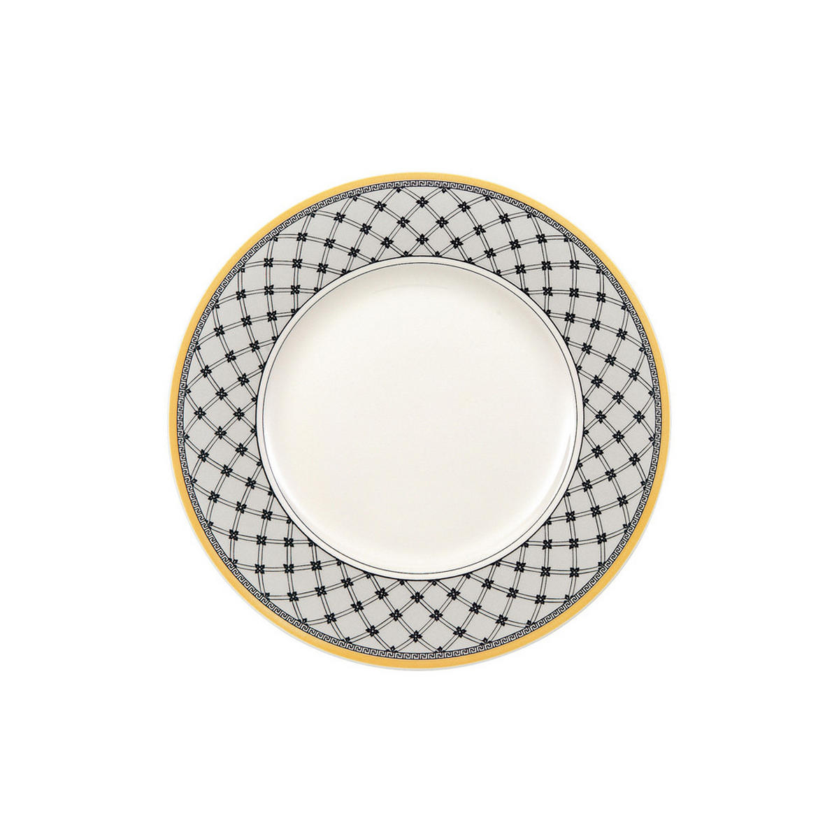 FRÜHSTÜCKSTELLER Audun Promenade weiß-grau-gelb ø 21,6 cm - Gelb/Weiß, Keramik (21.6cm) - Villeroy & Boch