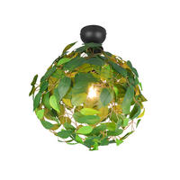 DECKENLEUCHTE Leavy Grün - Grün, Metall (38/38/58cm)