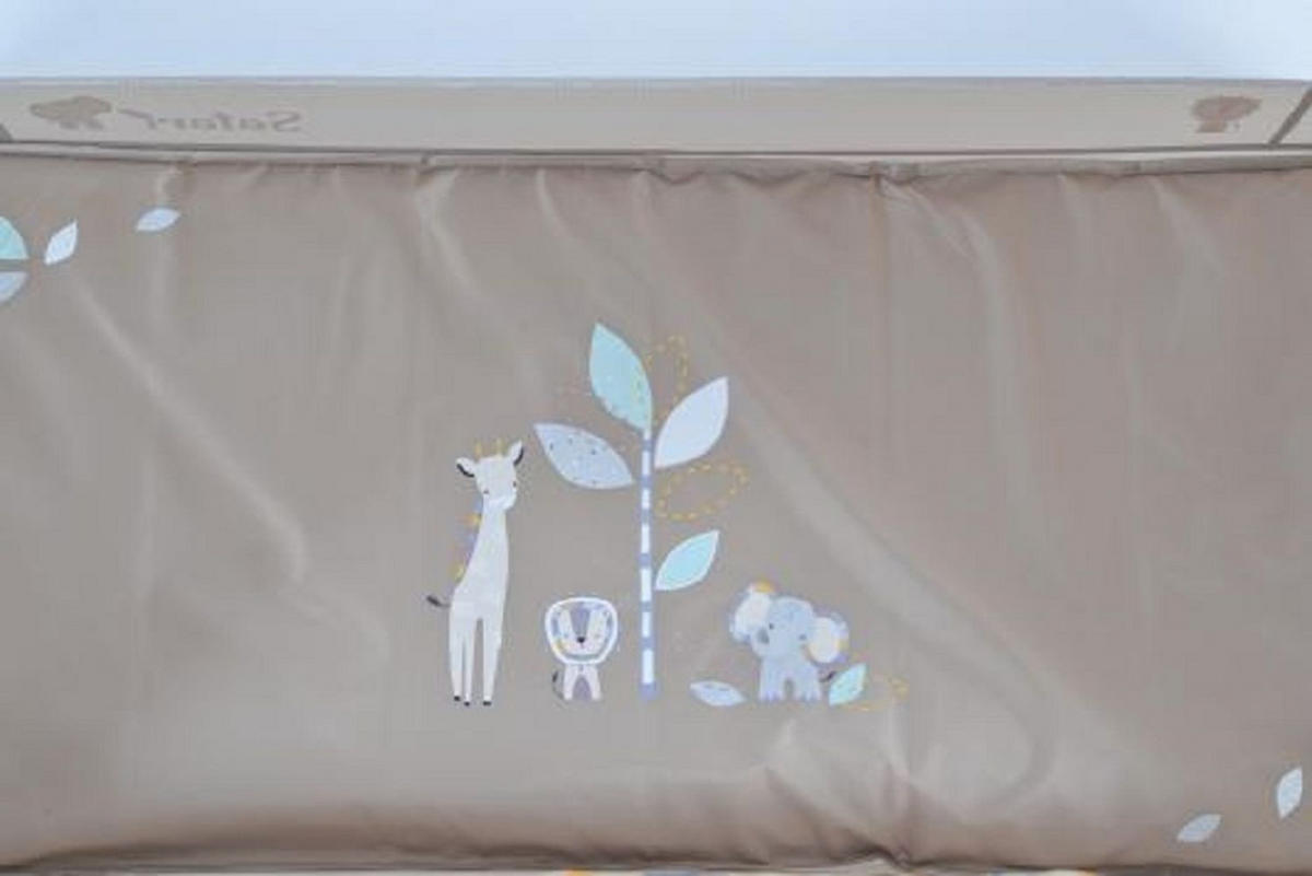 REISEBETT Safari beige Matratze Sichtfenster Seiteneingang Tragetasche - Beige, Kunststoff (60/120cm) - Moni