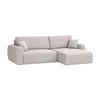 ECKSOFA Mit Schlaffunktion Ariel L, Cordstoff, Stoff Poso, Beige, Rechts - Beige, Holz (250/142cm) - Kaiser Möbel