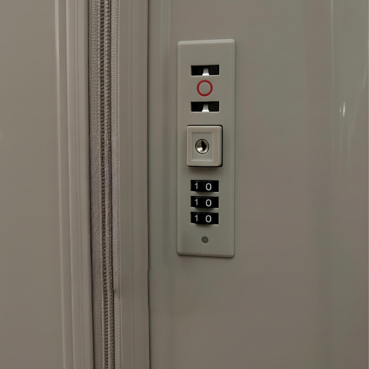 2-TLG.KOFFERSET - Beige, Kunststoff (42/65/25.5cm) - Relaxdays