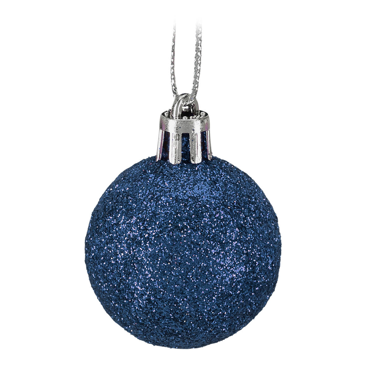 WEIHNACHTSKUGELN-SET 50-tlg. - Dunkelblau, Kunststoff (6/7/6cm) - Relaxdays