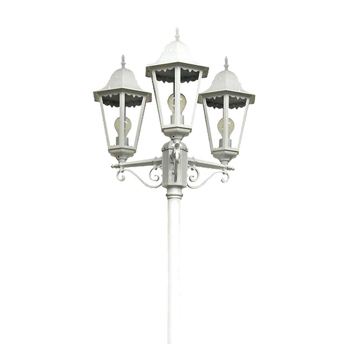 RGB LED STEHLEUCHTE NORDERNEY Weiß - Weiß, Metall (58/55/220cm)