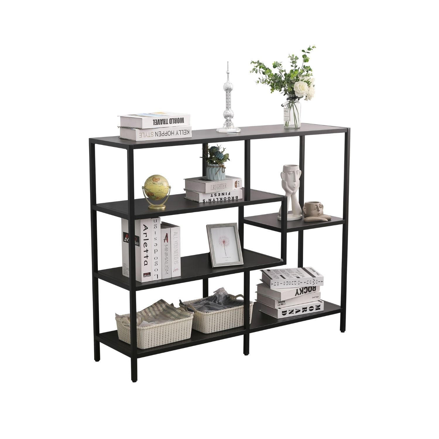 REGAL CHICAGO M Metall Schwarz 120/35/100 cm - Schwarz, Metall (35/100/120cm) - Coemo