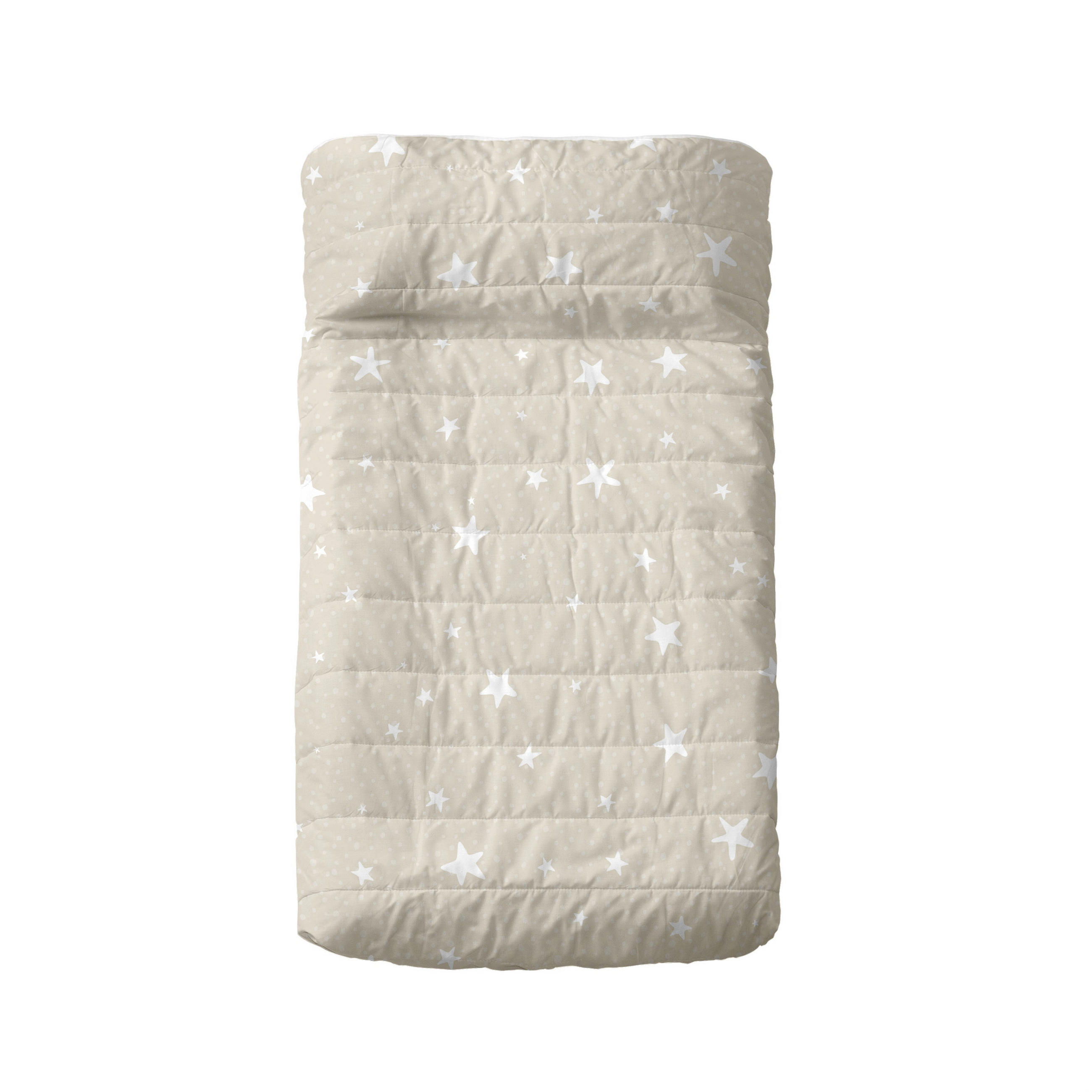 TAGESDECKE little star 100x130 cm (kinderbett) beige - Beige, Textil (100/130cm) - Happy Friday