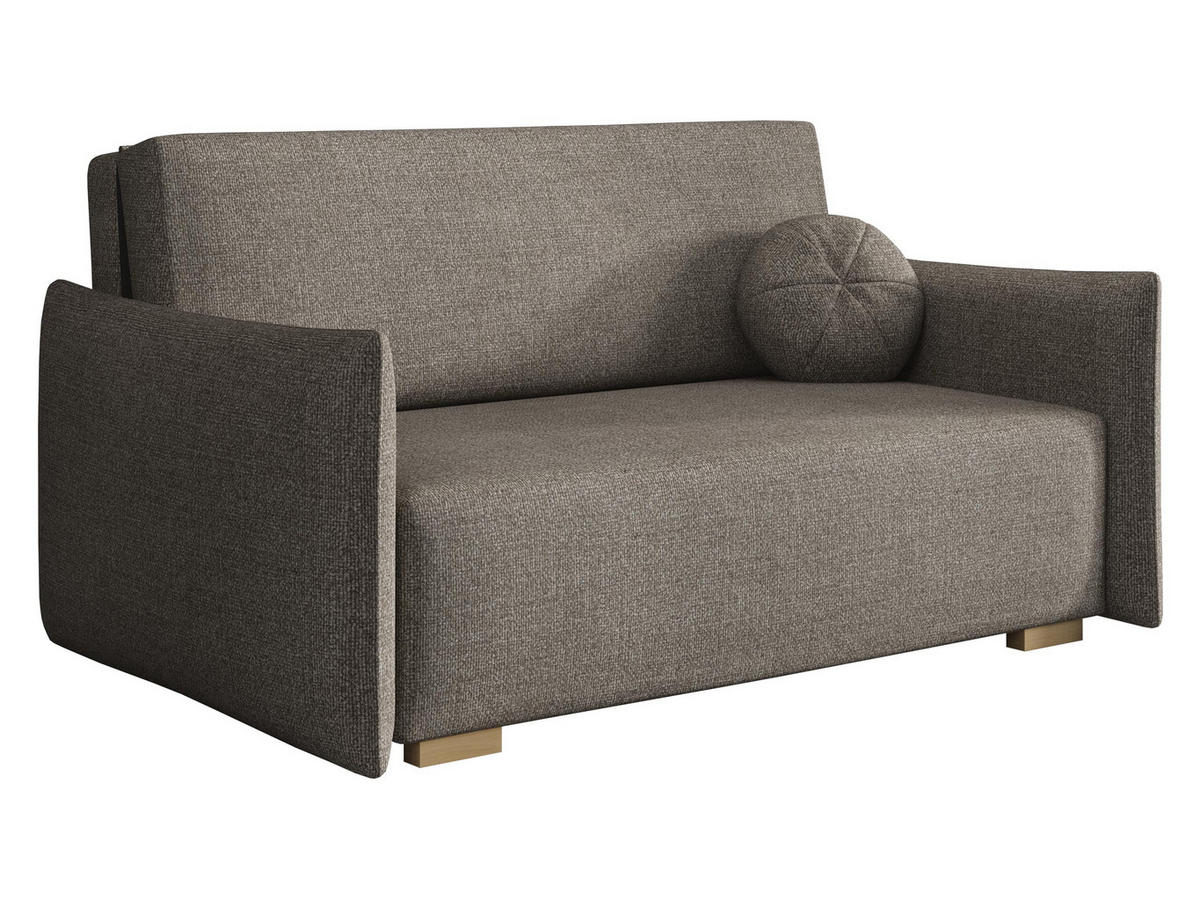 SCHLAFSOFA Viva Glov III - Hellbraun/Naturfarben, Holz/Textil (157/85/98cm) - MIRJAN24