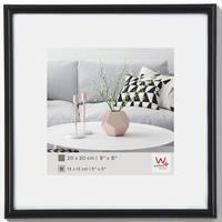 BILDERRAHMEN Galeria Kst.Rahmen 20x20 cm SCHWARZ - Schwarz, Kunststoff (21.3/21.3/1.9cm) - walther design