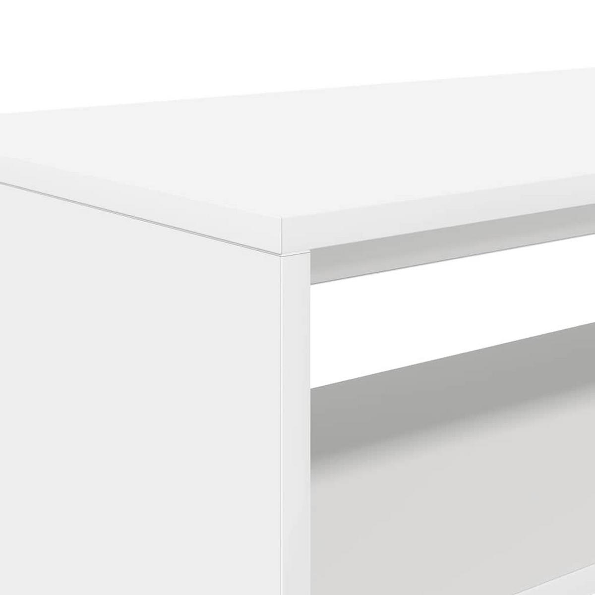 TV-SCHRANK Weiss 60/40/40 Cm Holzwerkstoff - Weiß, Holzwerkstoff (40/40/60cm) - vidaXL