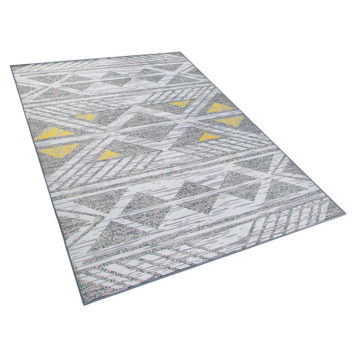 KURZFLOR-TEPPICH Kargi 230/160 cm - Grau, Kunststoff (160/230cm) - Beliani