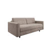 SCHLAFSOFA GERADE Samt Taupe-Beige 200cm - Beige, Textil (200/87/100cm) - Sia Home