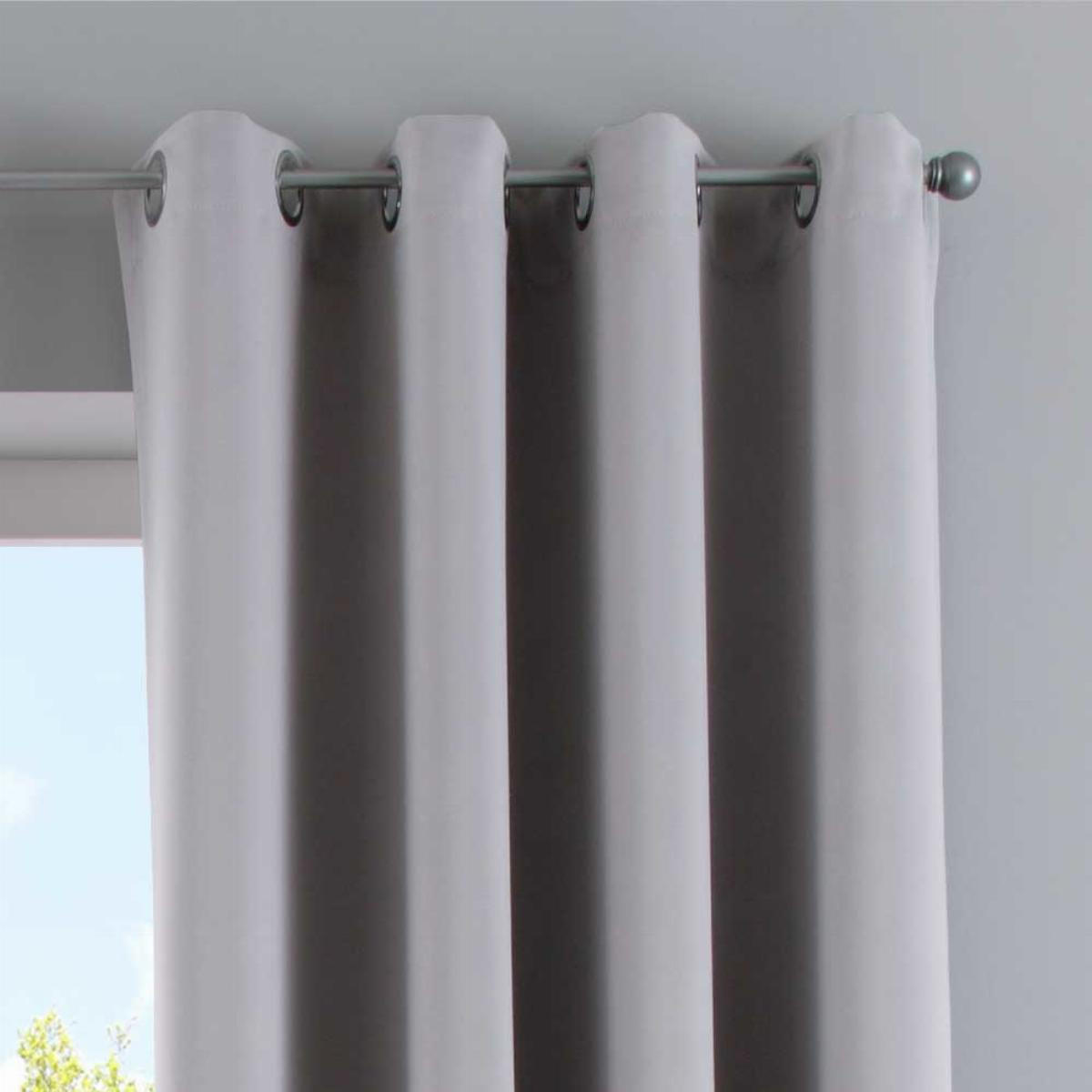 VORHANG »NEW YORK« HxB 225x140 cm Grau - Grau, Textil (140/225cm) - Gardinenbox