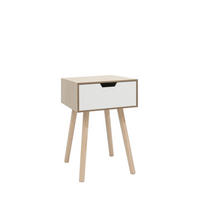 NACHTTISCH MIT 1 SCHUBLADE Nara Zweifarbig 34 cm x 51 cm - Multicolor, Holzwerkstoff (34/51/34cm)