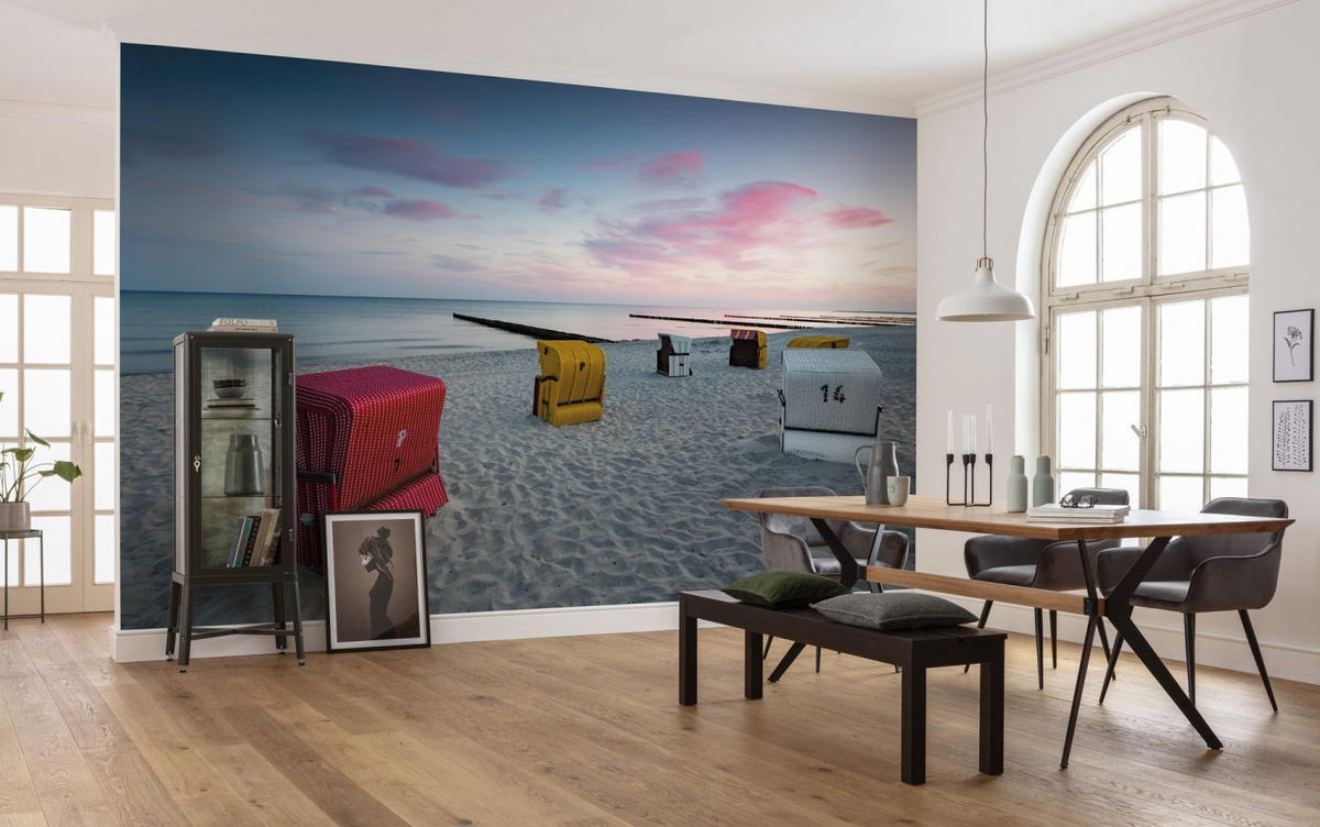 FOTOTAPETE Strand 450 x 280 cm - Multicolor, Papier (450/280cm) - Sanders & Sanders