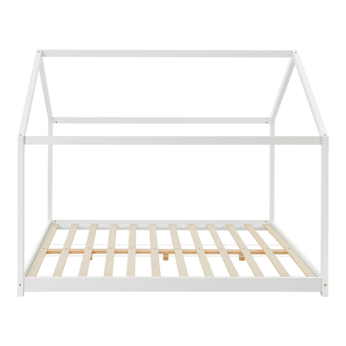 HAUSBETT Cerro - Weiß, Holz (160/200cm) - [en.casa]