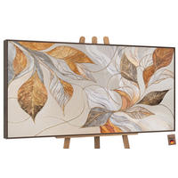 GEMÄLDE Natürliche Verzierung Schattenfugenrahmen Grau 120x60 cm - Grau, Holz (120/60cm) - YS-art gallery