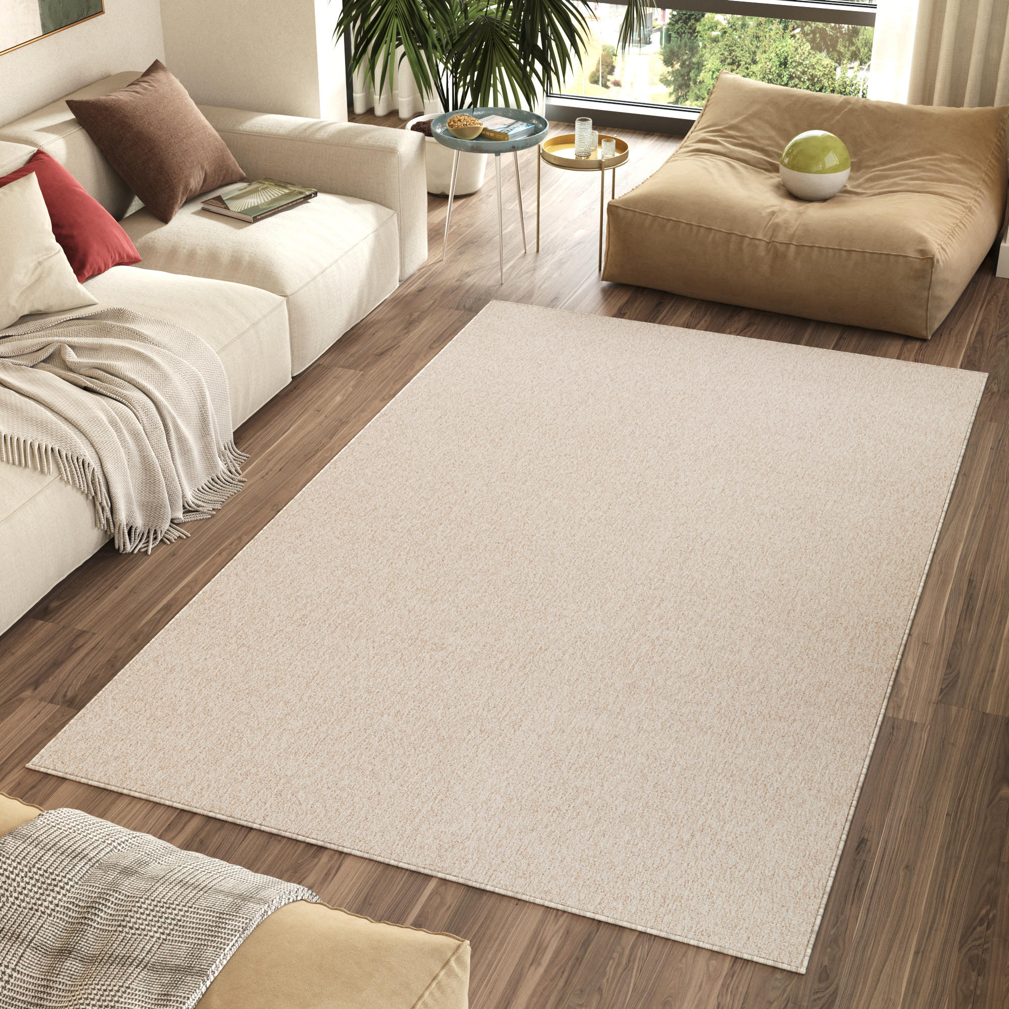 TEPPICH NIZZA Creme 300/400 cm - Creme, Kunststoff (300/400cm) - Tapiso