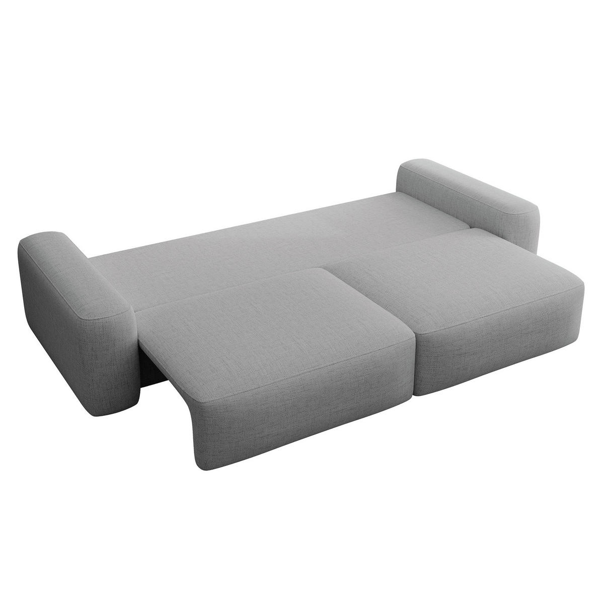 POHOVKA Carnos Šedá 3-místná - šedá/černá, textil/plast (257/82/105cm) - Selsey