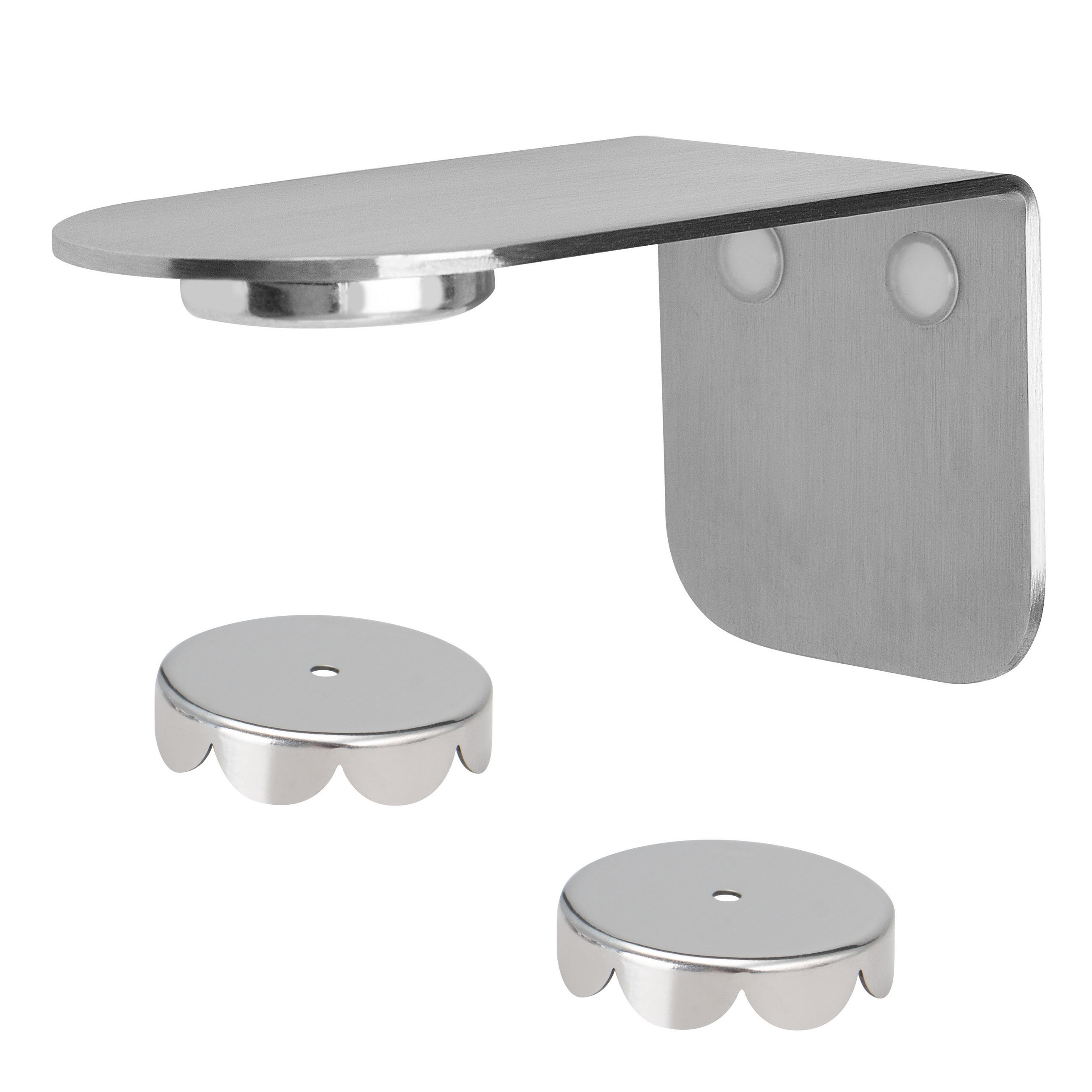 MAGNET-SEIFENHALTER, silber, Edelstahl - Edelstahlfarben, Metall (4.5/4.5/8cm) - bremermann