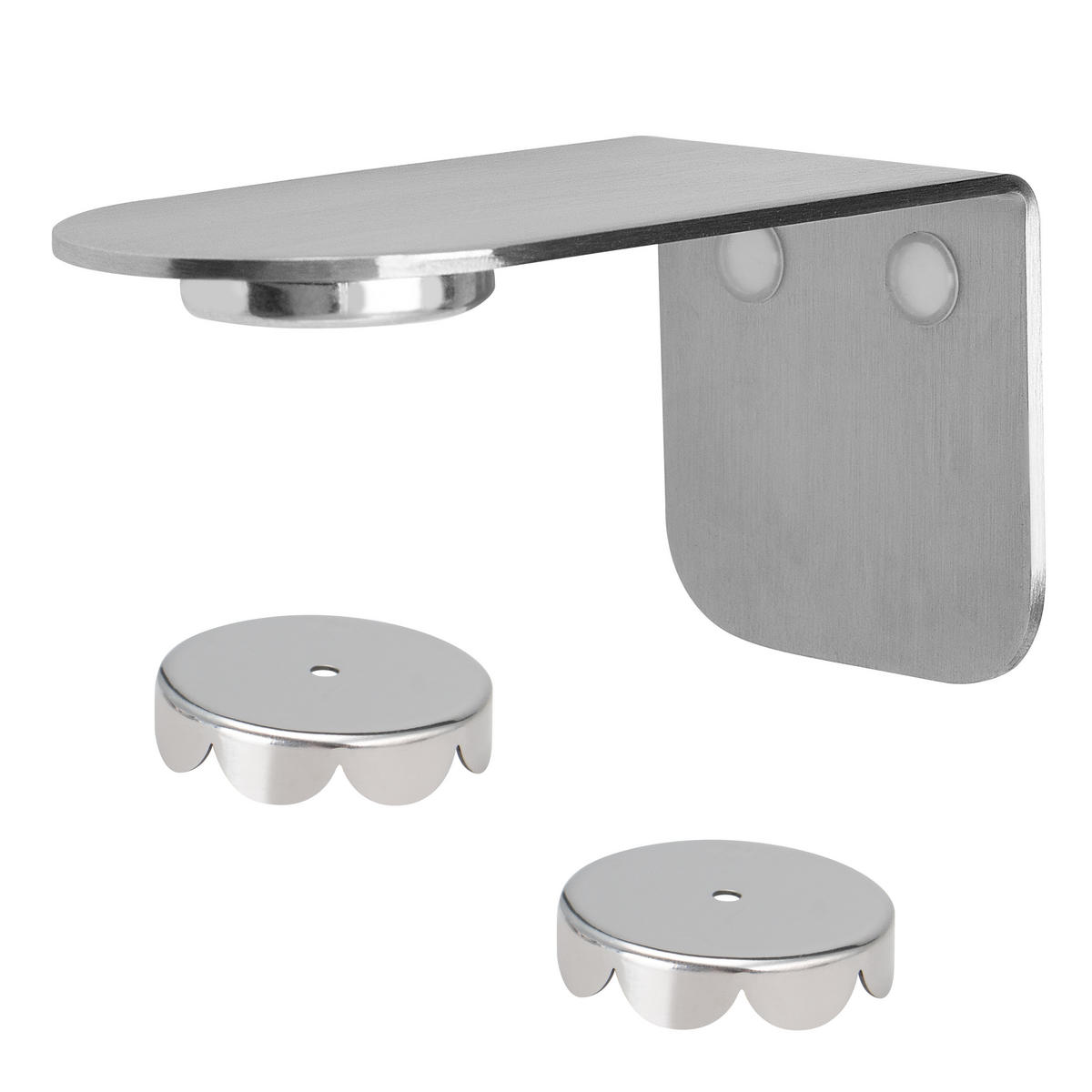 MAGNET-SEIFENHALTER, silber, Edelstahl - Edelstahlfarben, Metall (4.5/4.5/8cm) - bremermann