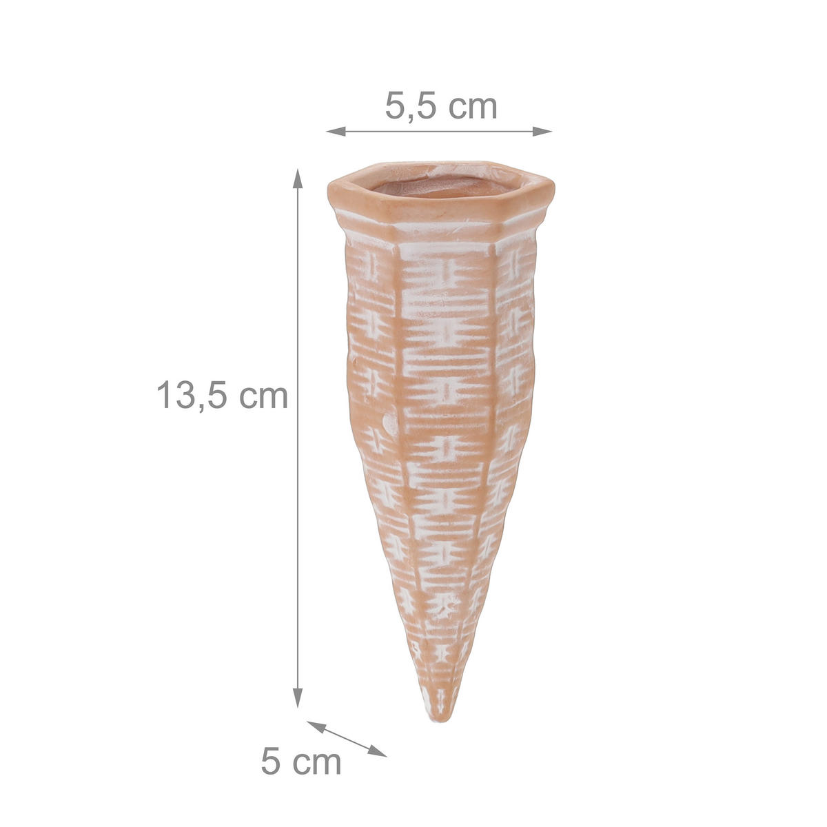 4XTONKEGEL - Multicolor, Keramik (5.5/13.5/5cm) - Relaxdays